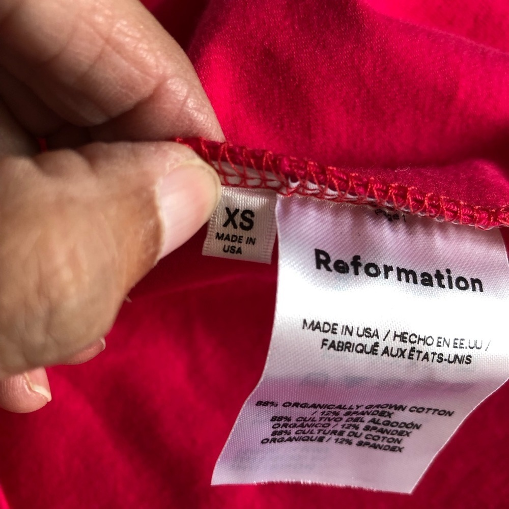 Reformation Hot Pink Bodycon Long Maxi Tank Dress XS - Picture 7 of 10